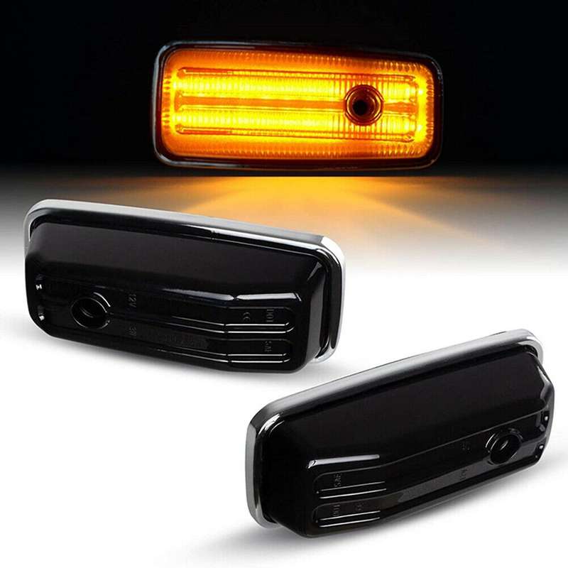 4x Car Amber Led Side Marker Turn Signal Light for Mercedes Benz W463