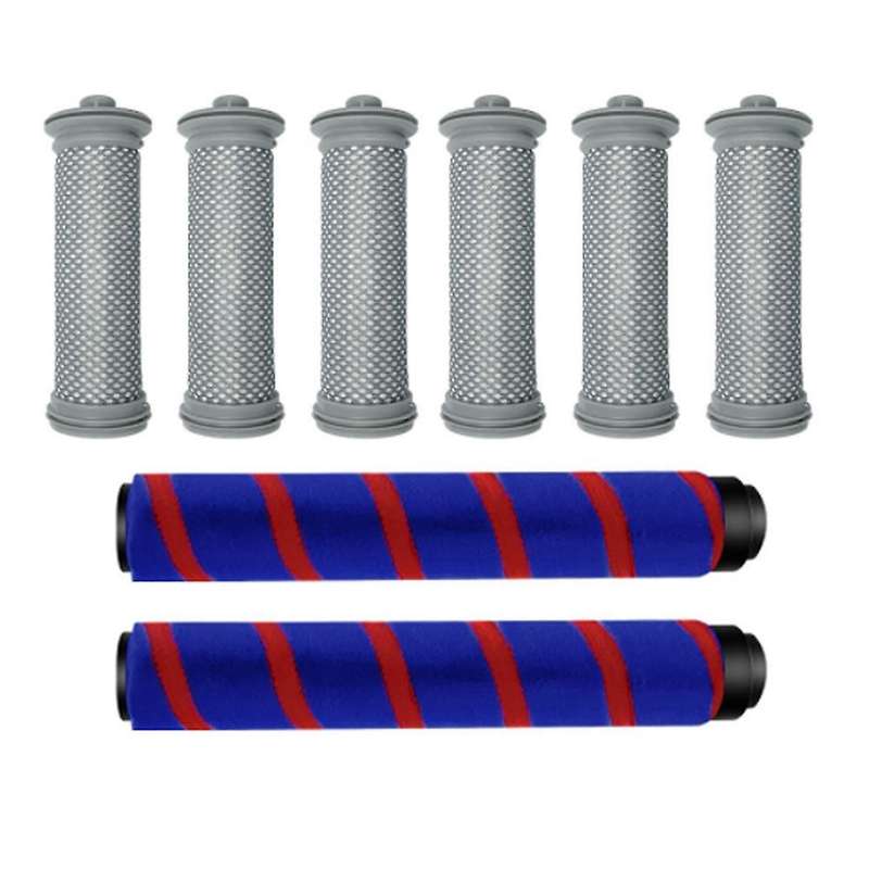 8pcs Roller Brush Hepa Filter for Tineco A10/a11 Hero A10/a11 Vacuums