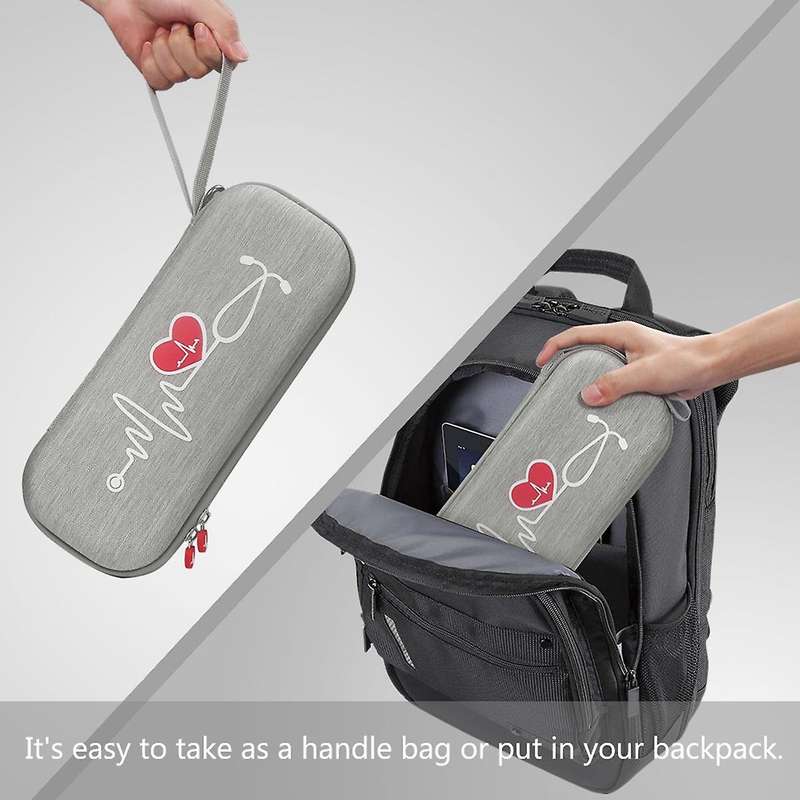 Protective Case for 3m Littmann Classic Iii Bag Case Pouch(gray)