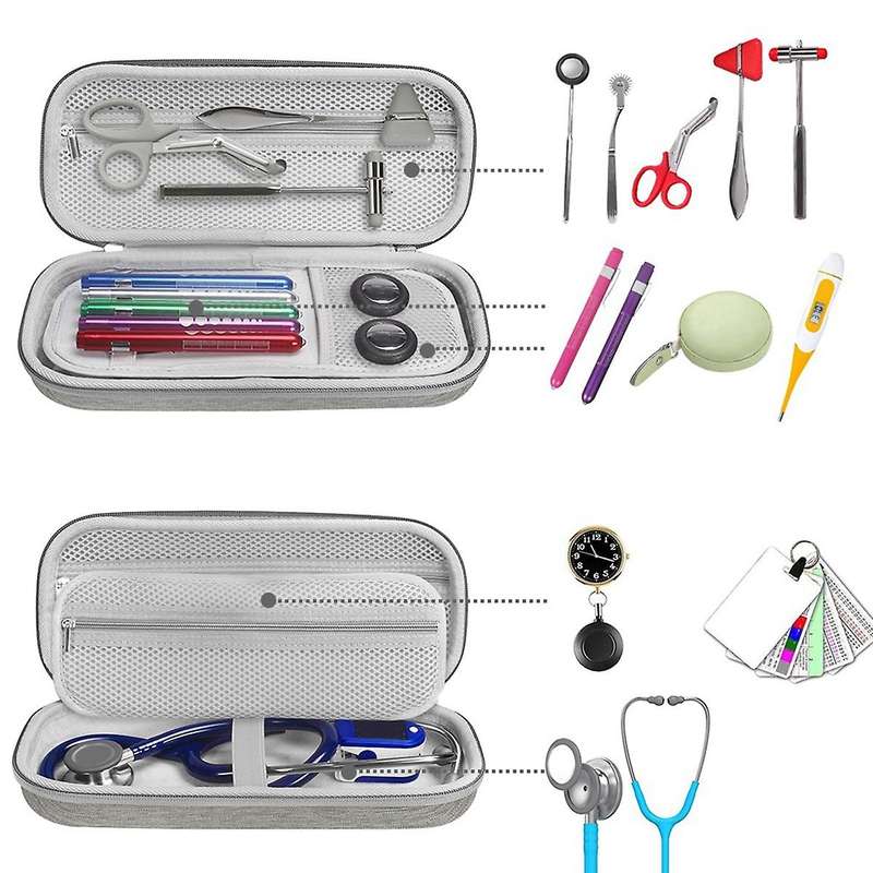Protective Case for 3m Littmann Classic Iii Bag Case Pouch(gray)