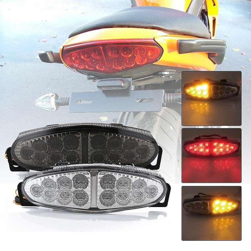 Led Motorcycle Turn Signals Tail Light Rear Brake Taillight