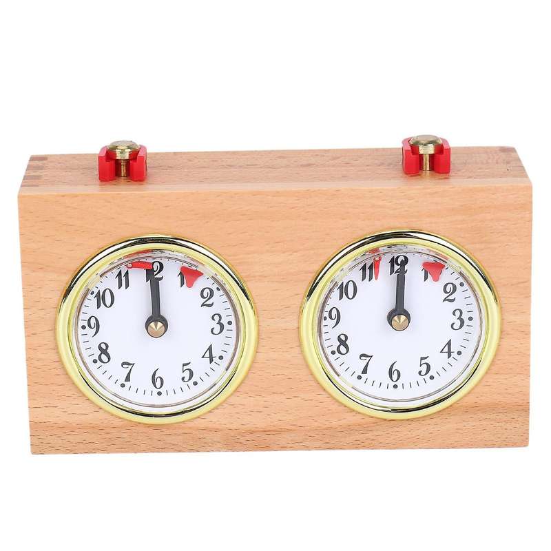 Digital International Chess Clock, Wooden Count Up Down Chess Timer