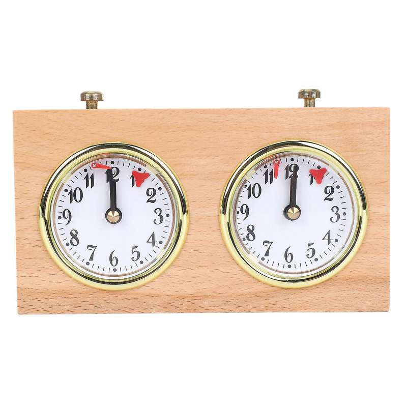 Digital International Chess Clock, Wooden Count Up Down Chess Timer
