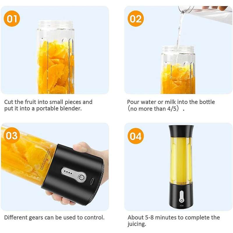 Portable Blender,waterproof for Milkshakes and Smoothies Small Juicer
