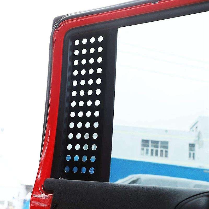 Car Rear Door Window Glass Panel Cover Trim for Jeep Wrangler Jk
