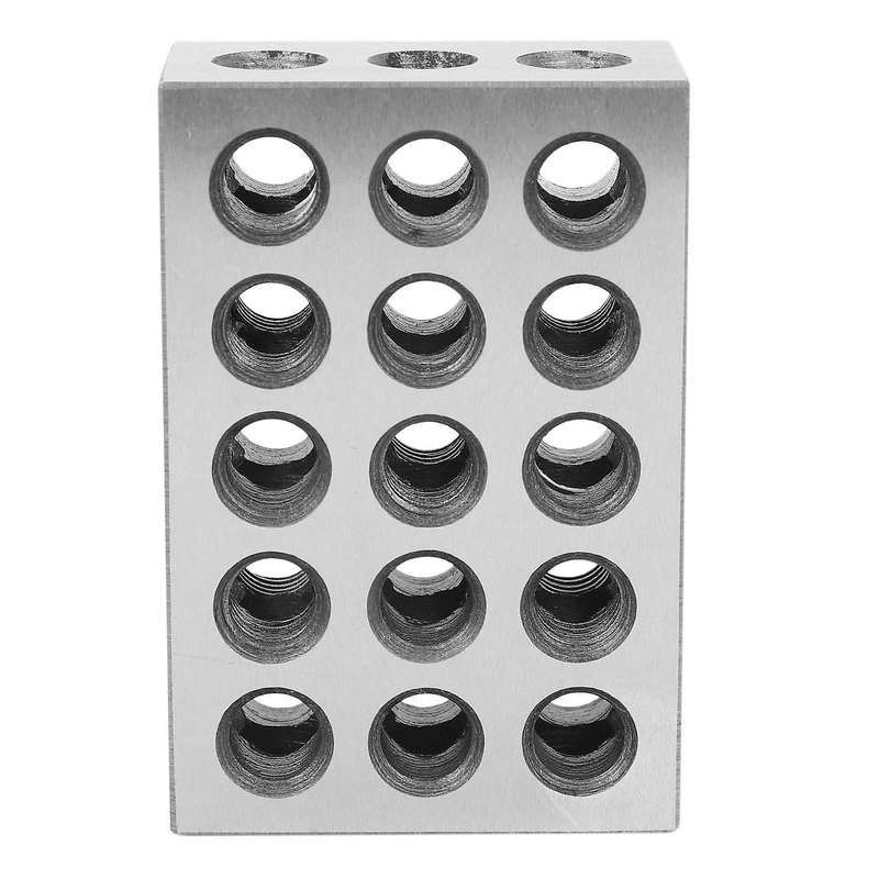 2pcs 25x50x75mm Hardened Steel Blocks 23 Holes Precision 0.005mm