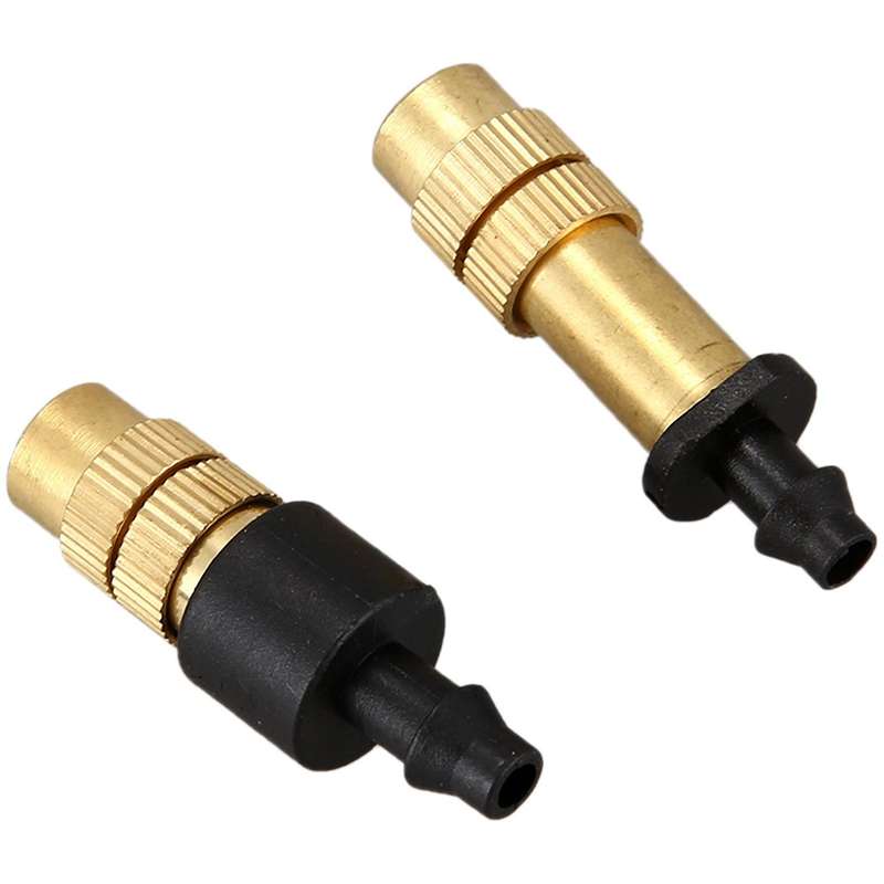 100pcs Adjustable Sprayer Brass Misting Nozzle Atomizing Sprinkler