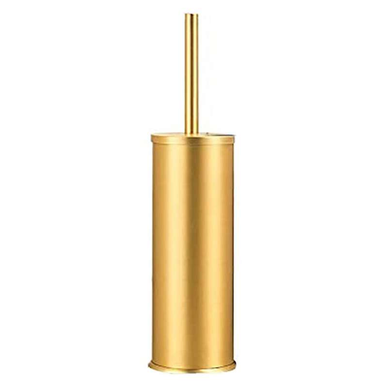 Aluminum Cleaning Toilet Brush Bathroom Toilet Brush (gold)