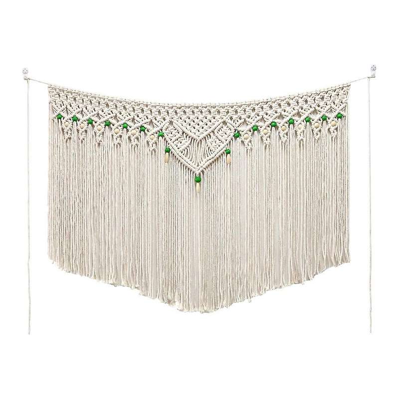 Macrame Wall Hanging with Wood Beads -bohemian Decor for Room Kitchen