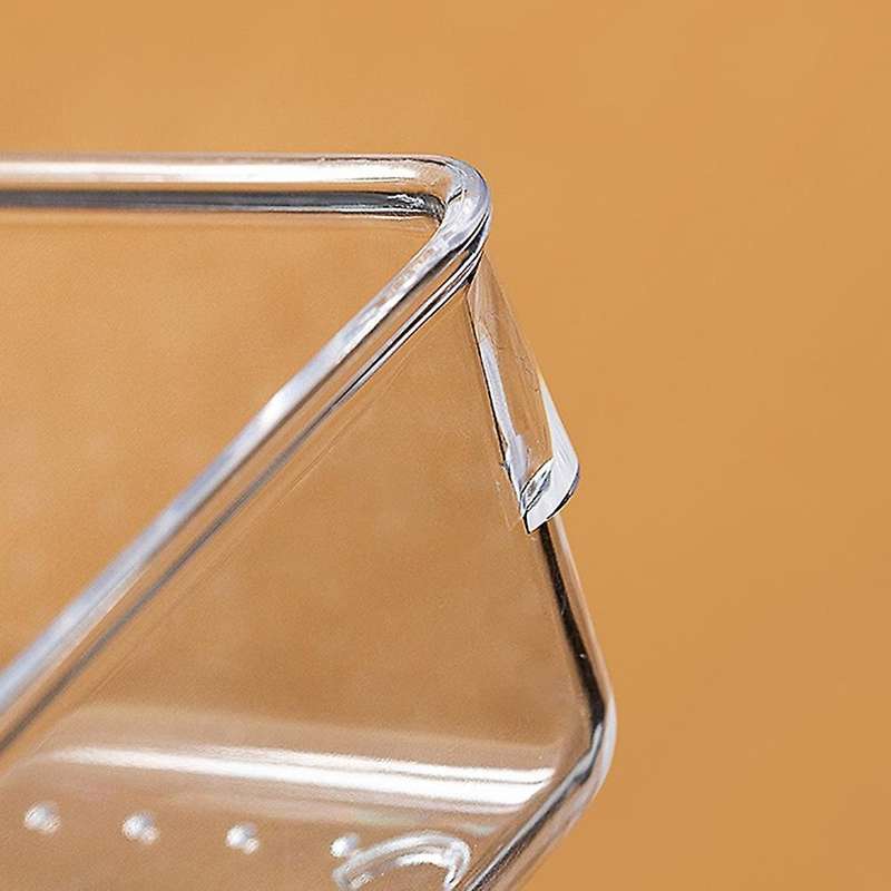 4pcs Transparent Drawer Storage Box Jewelry Cosmetic Desk Storage