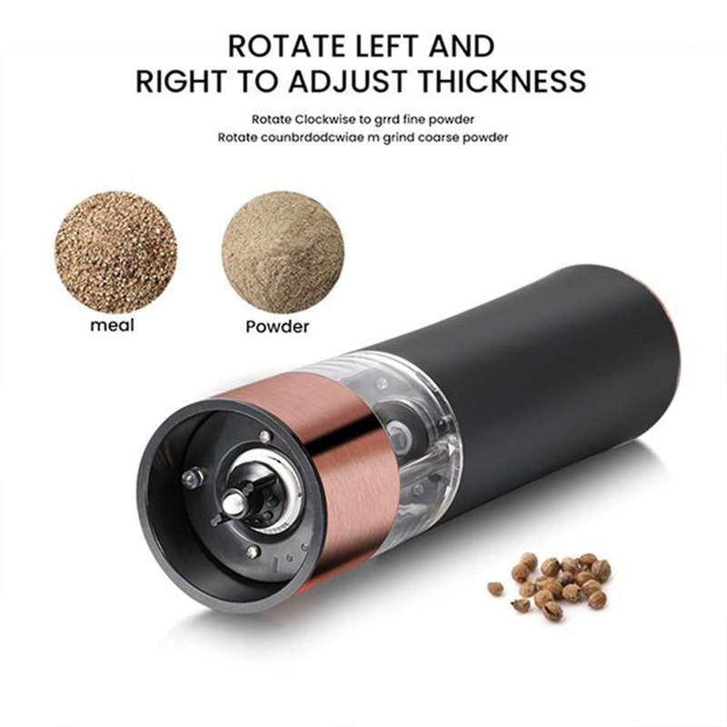 2pcs Automatic Salt Pepper Grinder Battery Powered Pepper B