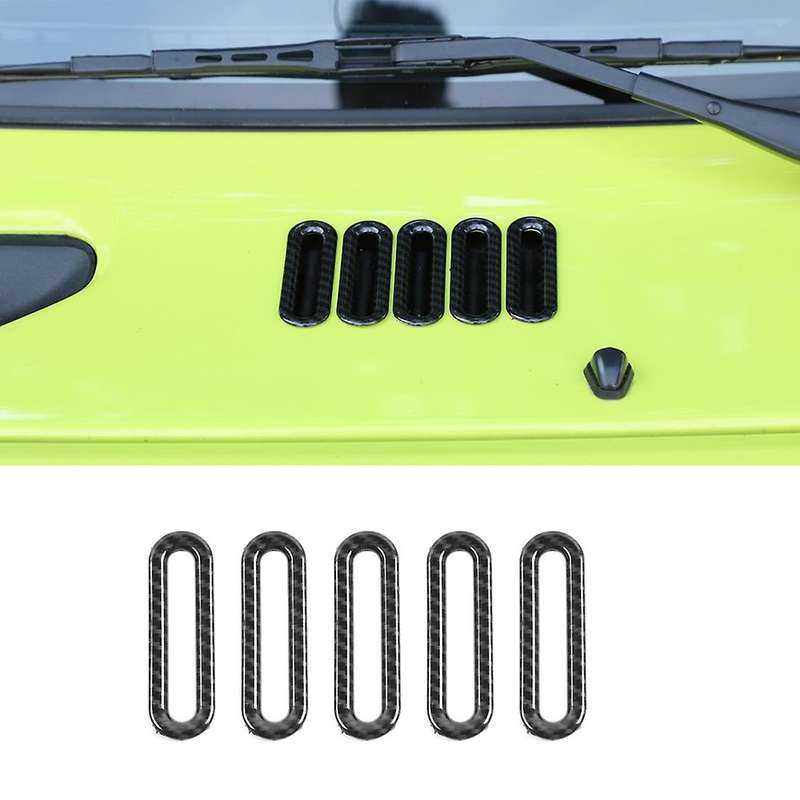 Car Air Inlet Outlet Vent Intake Decor Ring Stickers,abs Carbon Fiber