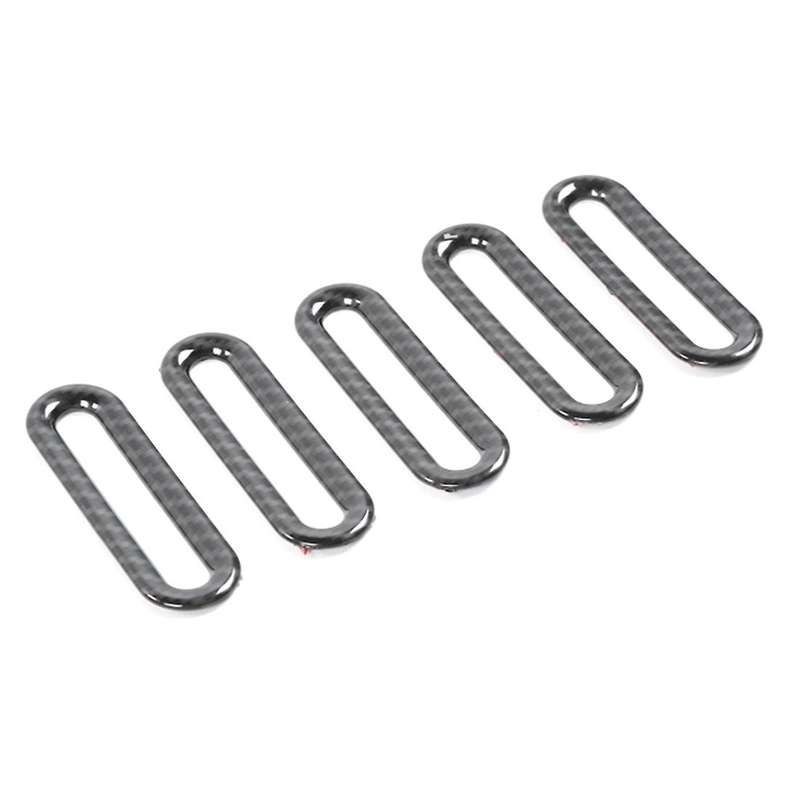 Car Air Inlet Outlet Vent Intake Decor Ring Stickers,abs Carbon Fiber