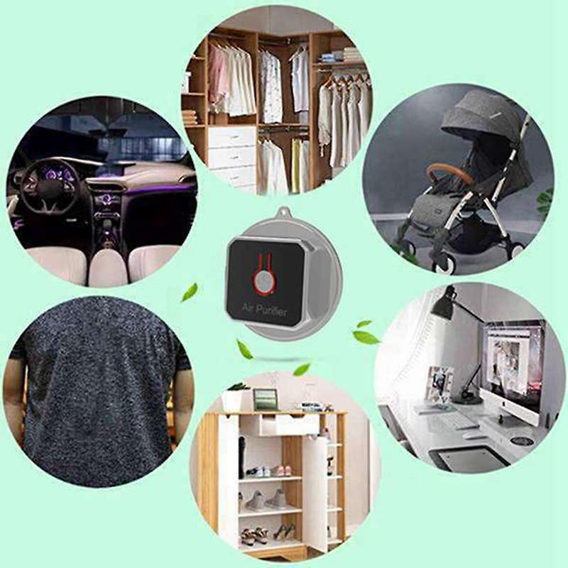 2pcs Air Purifier Necklace for Car Personal Travel Filter Smoke A