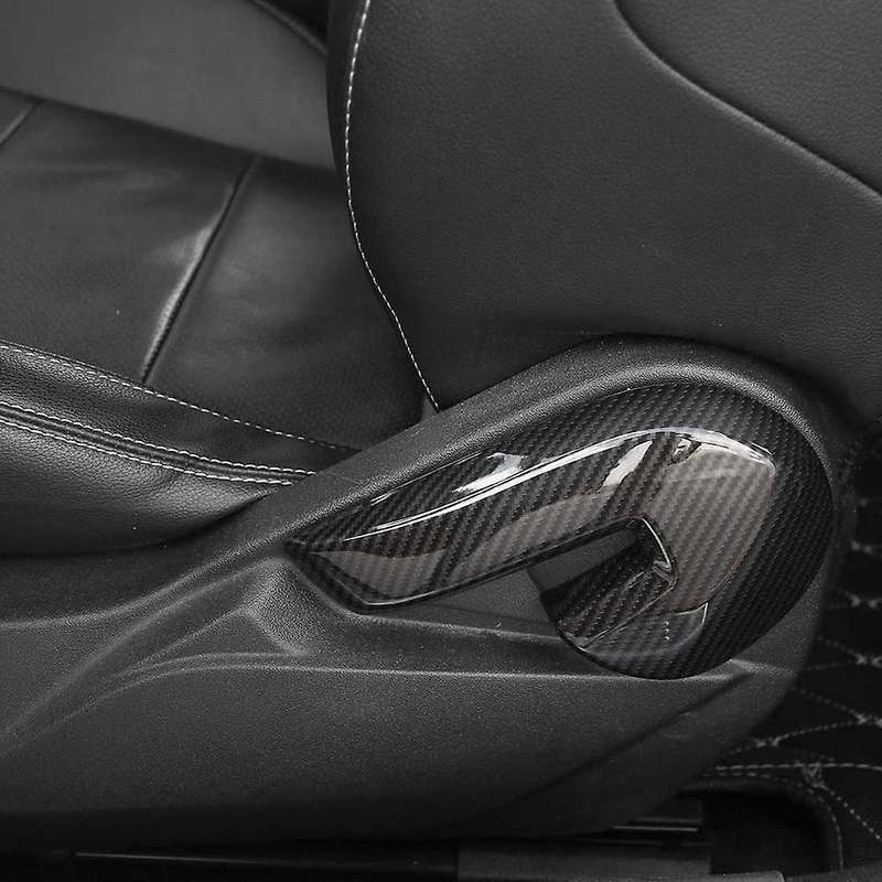 Carbon Fiber Car Seat Adjustment Handle Cover,for Ford Mustang 2015+