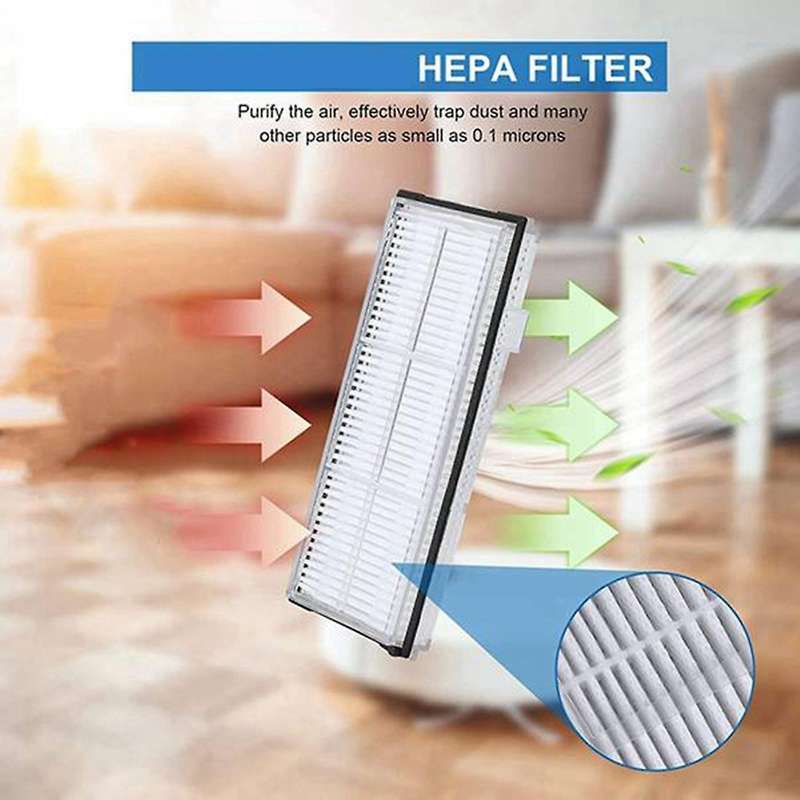 For Xiaomi S7 T7 T7s,8 Side Brushe,8 Filters,8 Wipes&cleaning Brush