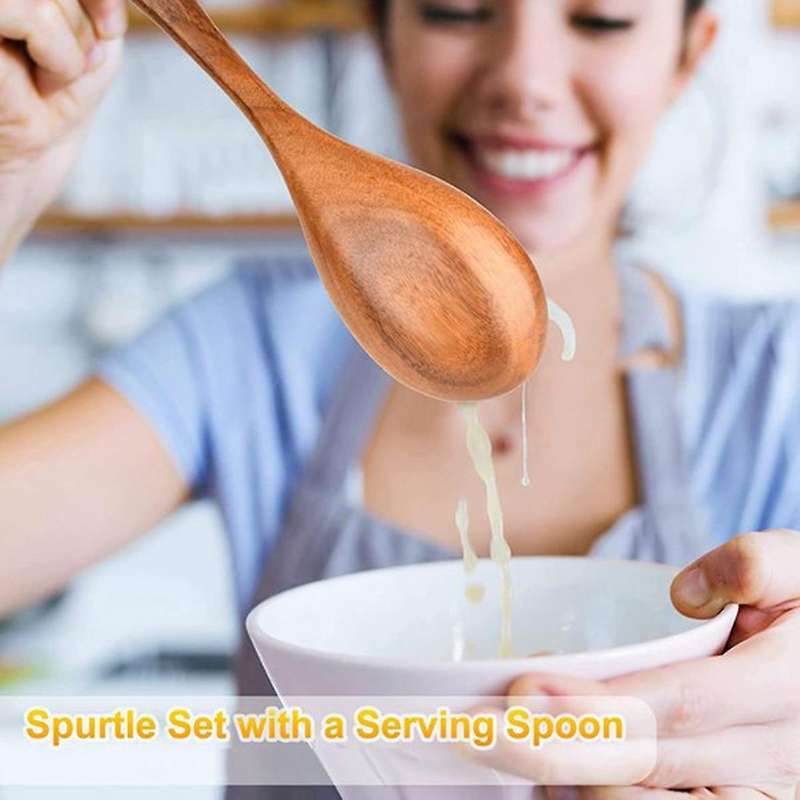 10 Pieces Spatula Set Kitchen Tool,wooden Spoons