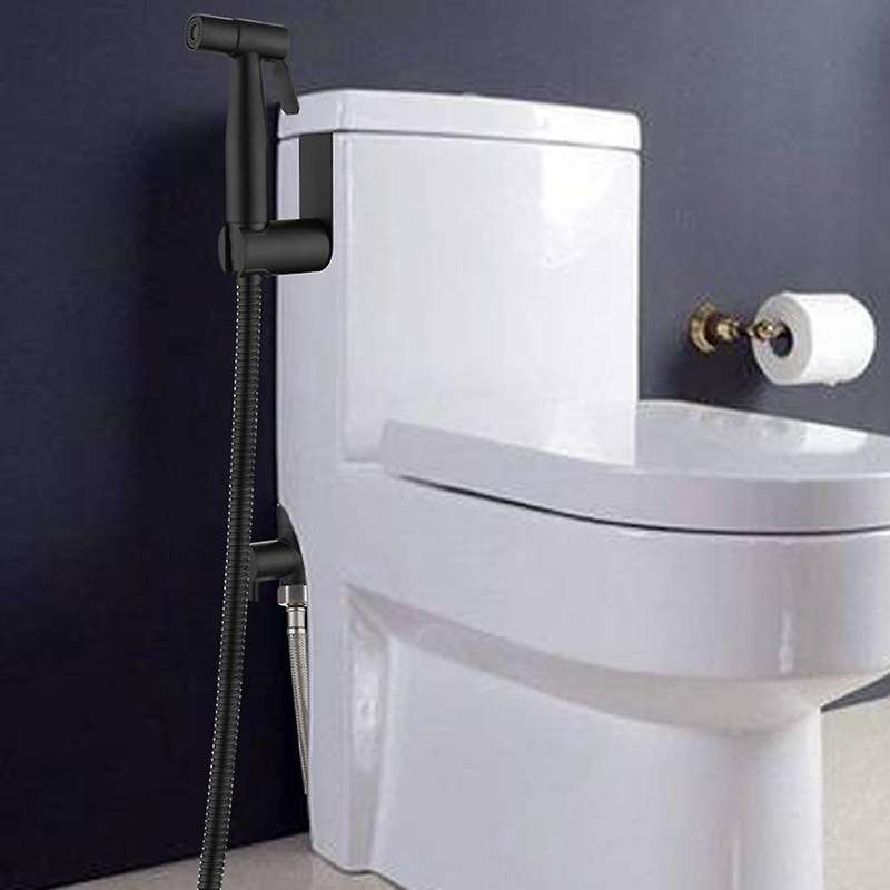 Black Toilet Bidet Sprayer Kit. Set Hand Hold Stainless Steel -us