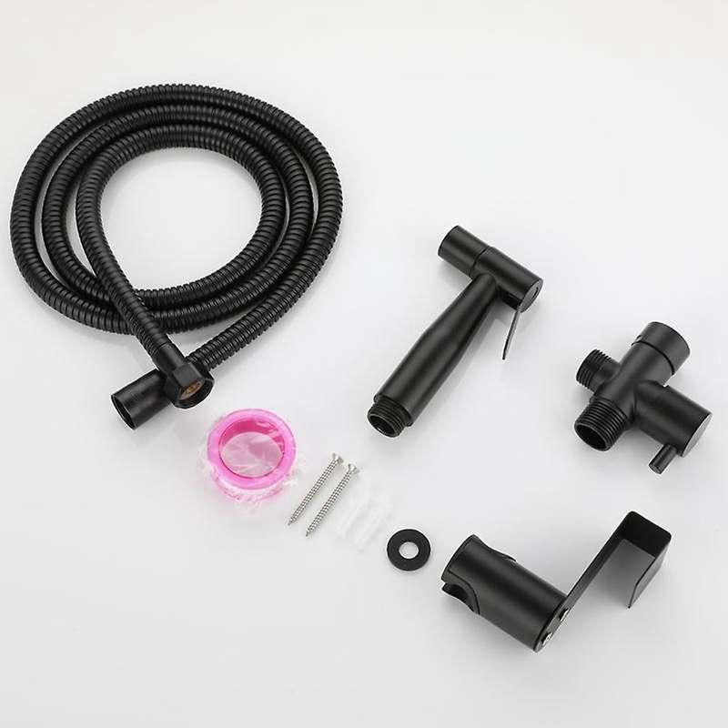 Black Toilet Bidet Sprayer Kit. Set Hand Hold Stainless Steel -us