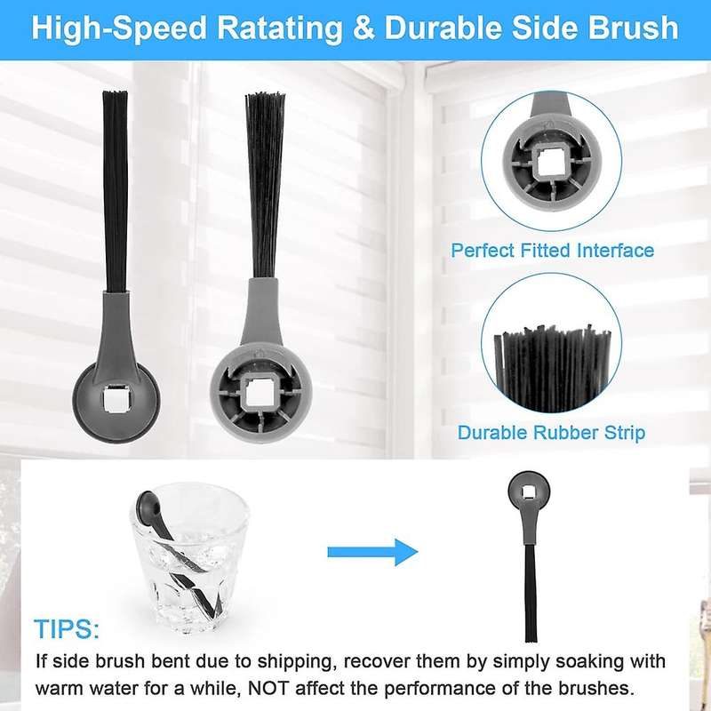 Roller Brush Side Brushes Filters for Shark Iq R101ae Rv1001ae Rv101