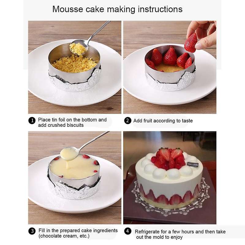 Stainless Steel Rice Ball Mold Children's Food Mousse Cake Mold E