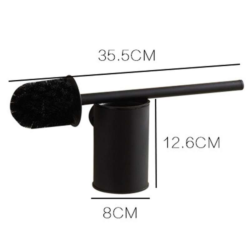 Bathroom Accessories Wall Mounted Black Bronze Toilet Brush Holder