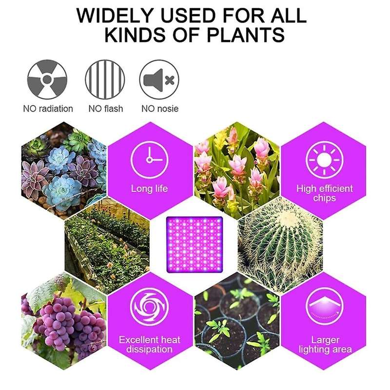 225 Leds Grow Light Ultrathin Panel Lamp-us Plug