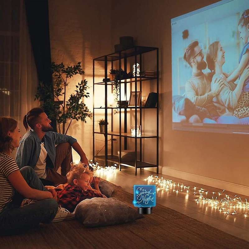 3d Night Led Light Lamp Base with Remote Controls for Child Room Bar