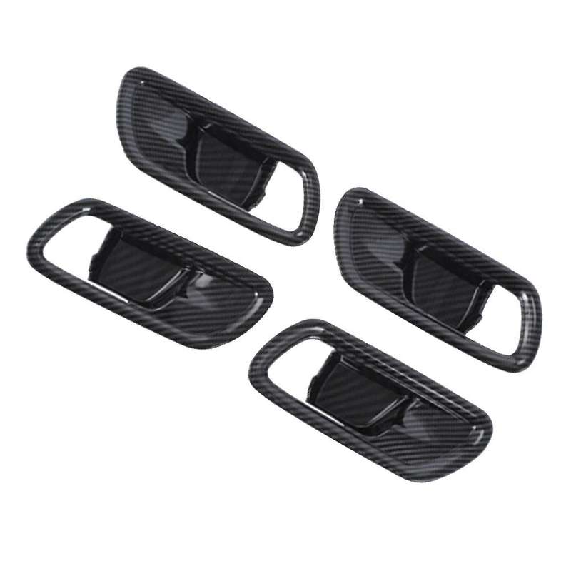 Carbon Fiber Car Inner Handle Door Bowl Trim Decor Sticker for Honda