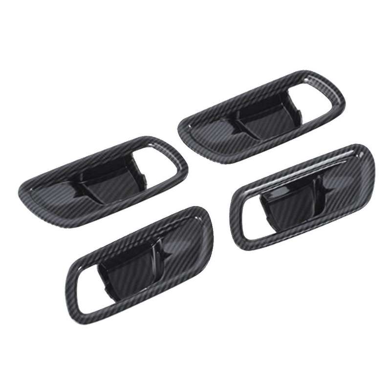 Carbon Fiber Car Inner Handle Door Bowl Trim Decor Sticker for Honda