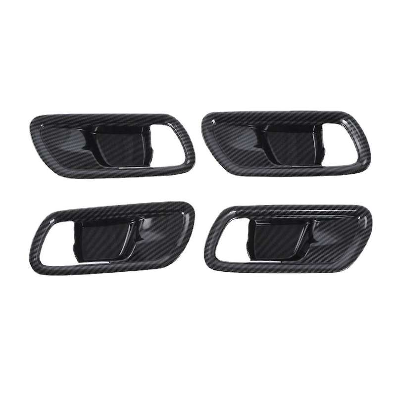 Carbon Fiber Car Inner Handle Door Bowl Trim Decor Sticker for Honda