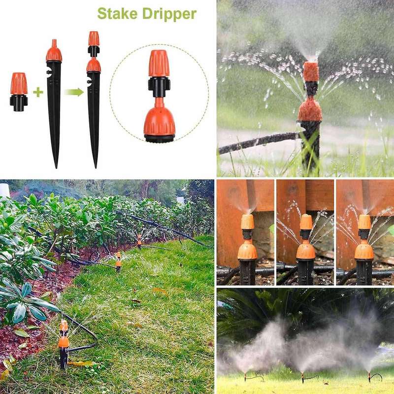 Garden Irrigation System Kit,adjustable for Greenhouse Patio Plants