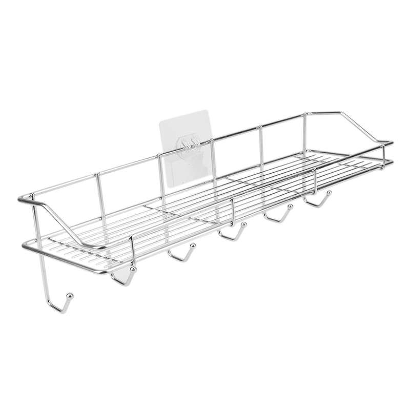 Shower Caddy Basket Shelf with Soap Holder 4-pack, Aluminum Shelves