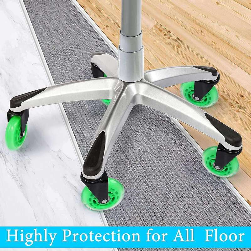 5pc Office Chair Caster Wheels Replacement Chair Casters for Hardwood