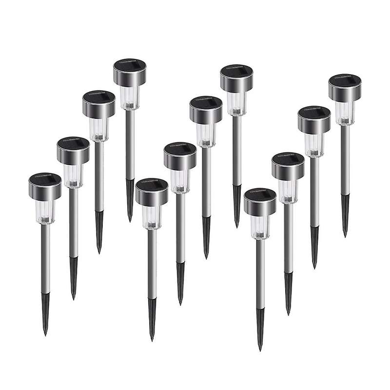 12pcs Solar Garden Light Outdoor Lighting for Yard Lawn Lamp