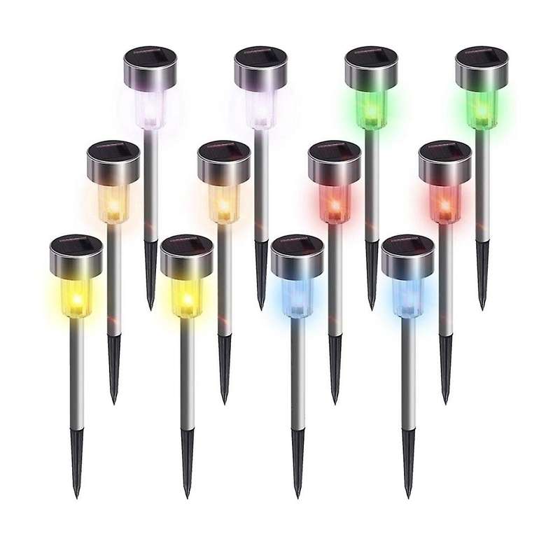 12pcs Solar Garden Light Outdoor Lighting for Yard Lawn Lamp