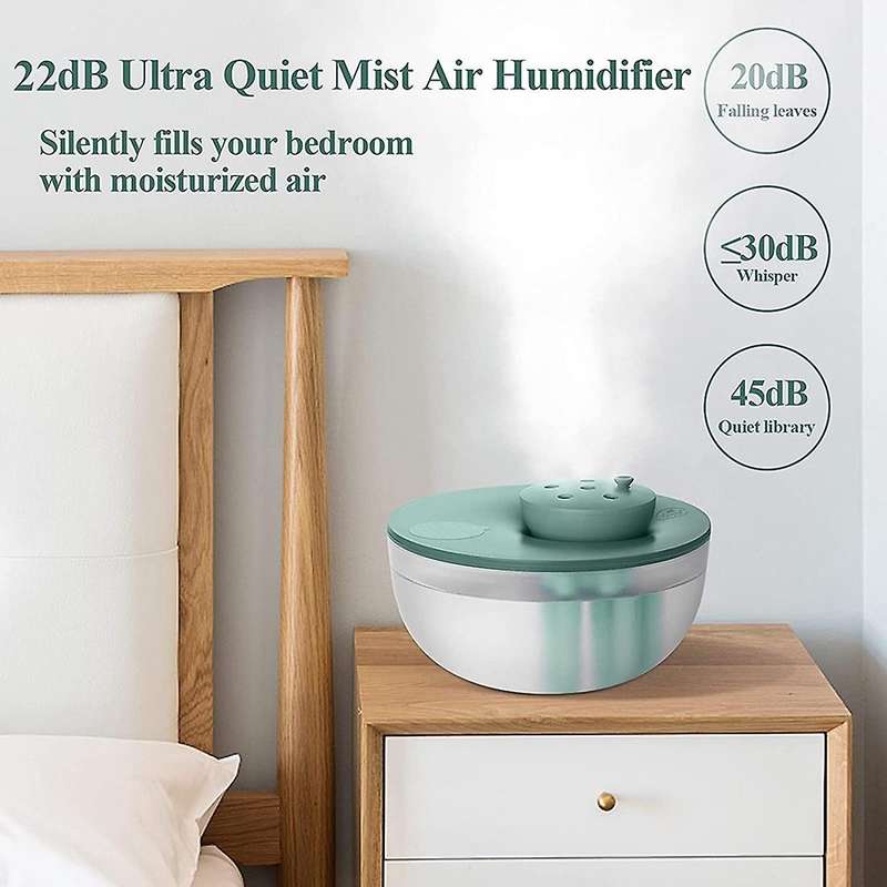 Bedroom Humidifier -super Quiet 1.2l Cool Mist Humidifier