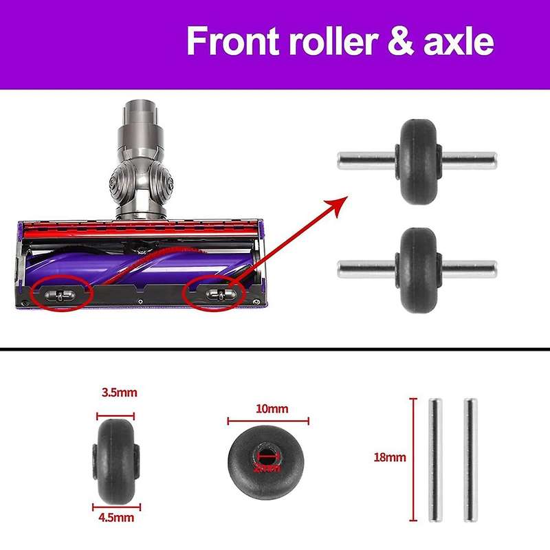1set Roller Brush Roll Bar Replacement for Dyson V8 Cordless Cleaner