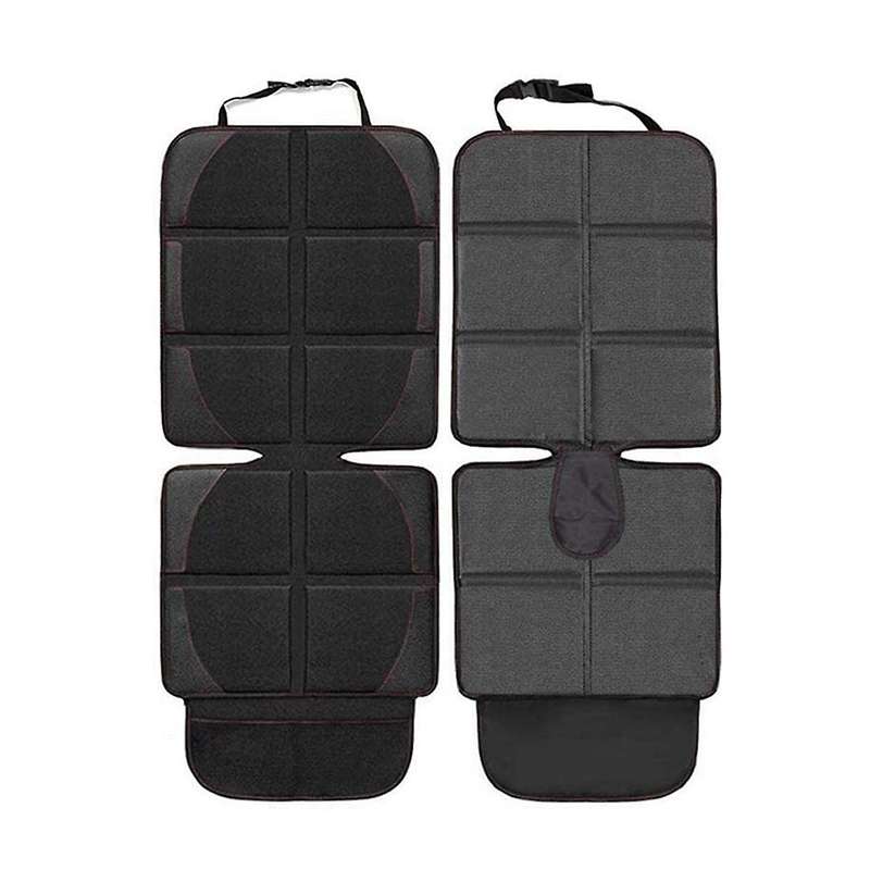 2 Pack Car Seat Cover Under Baby Child Safety Carseat with Pockets