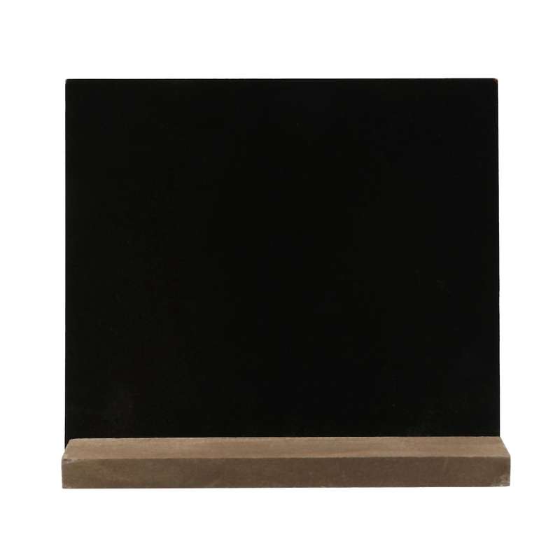 6 Pack Rustic Chalk Board with Wood Stand Signs 6x5 Inch Blackboard