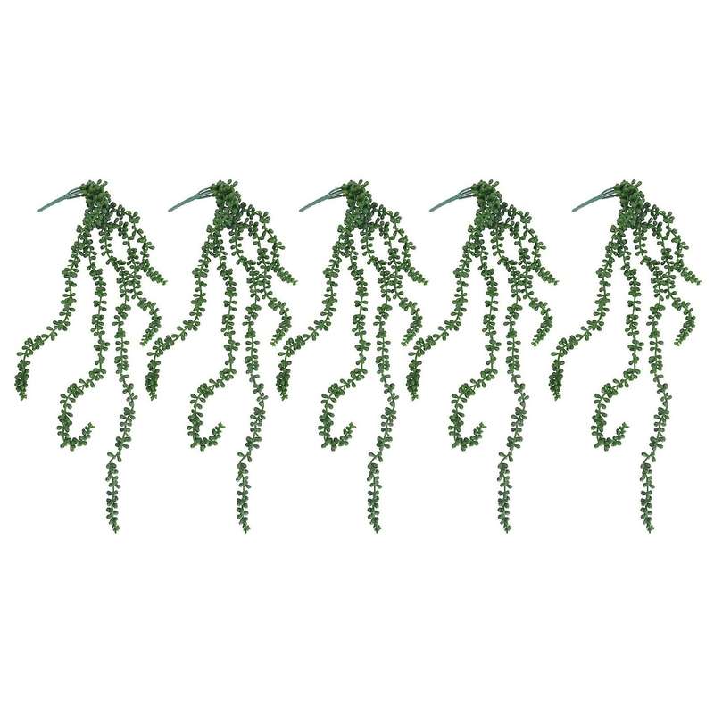 5pcs Artificial Hanging Plants Bulk 2.4ft for Decor(unpotted)