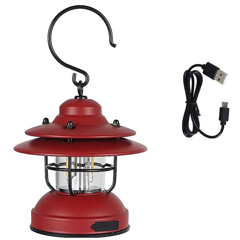 Outdoor Retro Camping Light Usb Lights Tent Lights Hanging Light, C