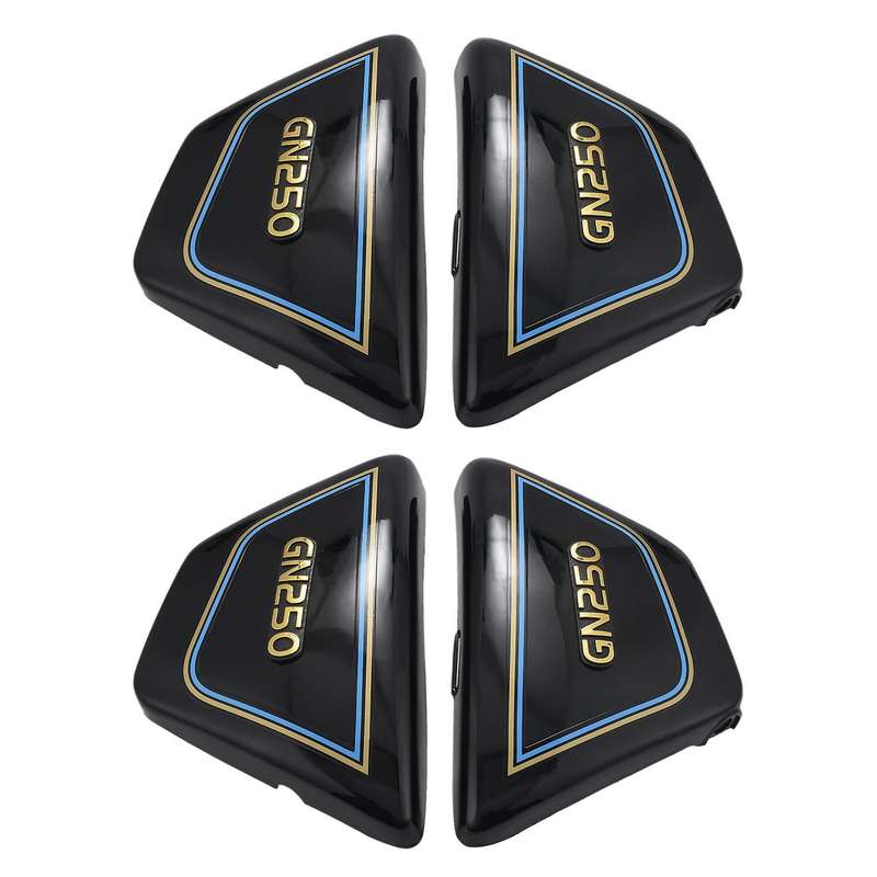 1 Pair Right & Left Frame Covers Panels for Suzuki Motorcycle Black