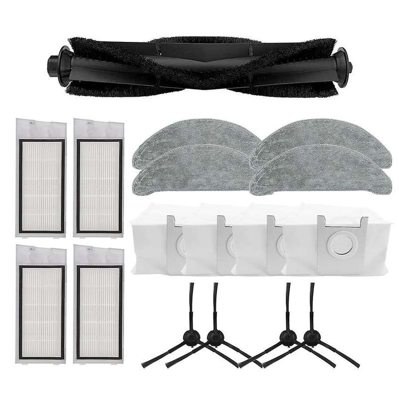 17pcs Replacement for Roidmi Main Side Brush Hepa Filter Mop Dust Bag