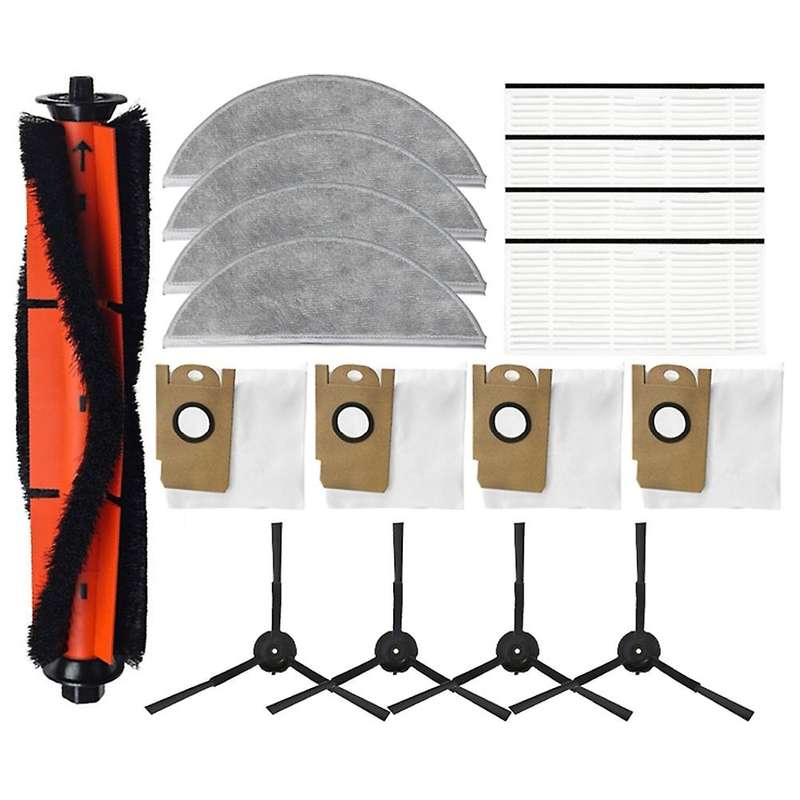 Mop Cloth Dust Bag Rolling Main Brushes Side Brush for Lydsto R1