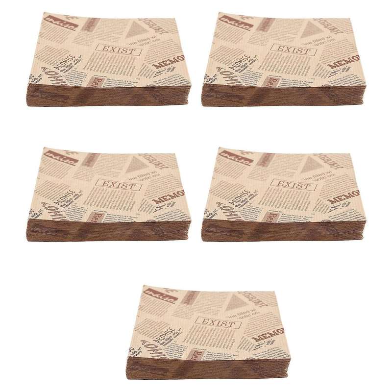500pcs 12x12cm Bags Oilproof Bread Craft Bakery Food Packing Kraft