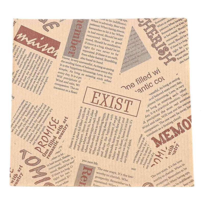 500pcs 12x12cm Bags Oilproof Bread Craft Bakery Food Packing Kraft