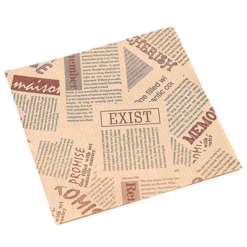 500pcs 12x12cm Bags Oilproof Bread Craft Bakery Food Packing Kraft