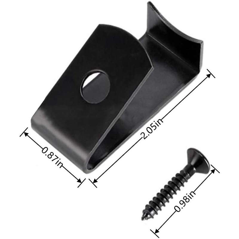 Flower Pot Clips-24 Pack Durable Plant Pot Latch Hangers (black)