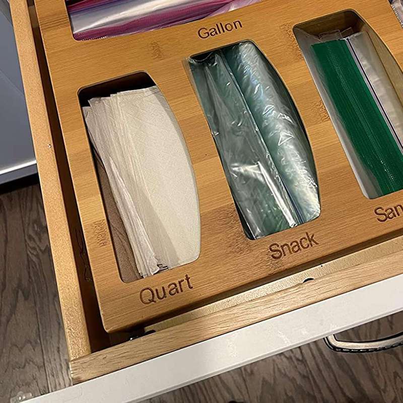 For Kitchen Drawer Separating Documents Plastic Bag Storage Box